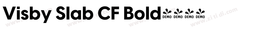 Visby Slab CF Bold字体转换